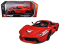 Ferrari LaFerrari F70 Red with Black Wheels 1/18 Diecast Model Car by Bburago-0