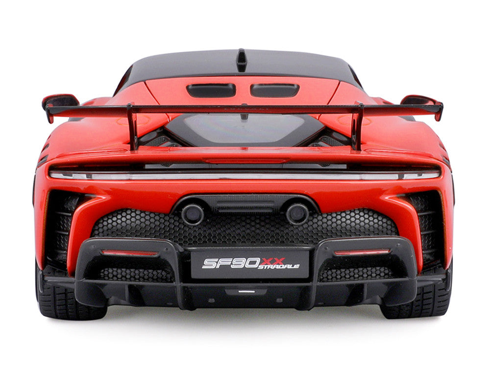 Ferrari SF90 XX Stradale Red with Black Top "Race + Play" Series 1/18 Diecast Model Car by Bburago-0