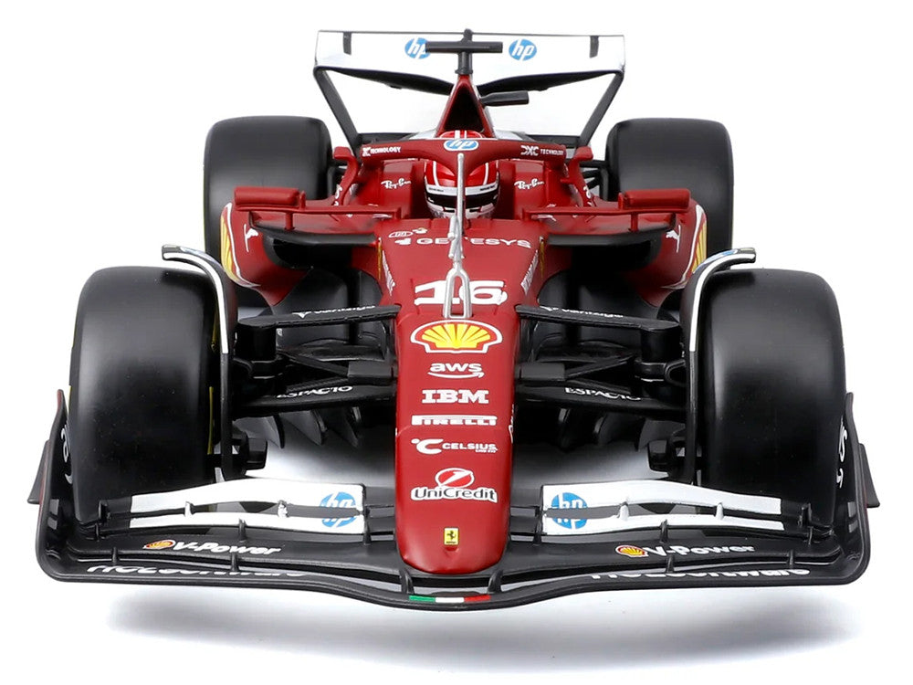 Ferrari SF-25 #16 Charles Leclerc Formula One F1 World Championship (2025) "Formula Racing" Series 1/18 Diecast Model Car by Bburago-1