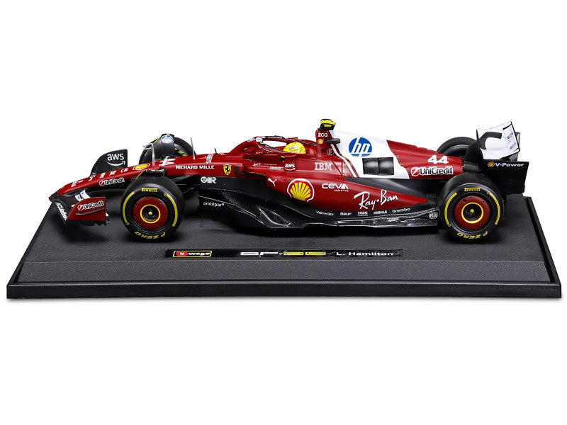Ferrari SF-25 #44 Lewis Hamilton Formula One F1 World Championship (2025) "Formula Racing" Series 1/18 Diecast Model Car by Bburago-1
