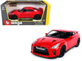 2017 Nissan GT-R R35 Red 1/24 Diecast Car Model by BBurago-0