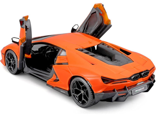 Lamborghini Revuelto Orange "Italian Design" Series 1/24 Diecast Model Car by Bburago-0