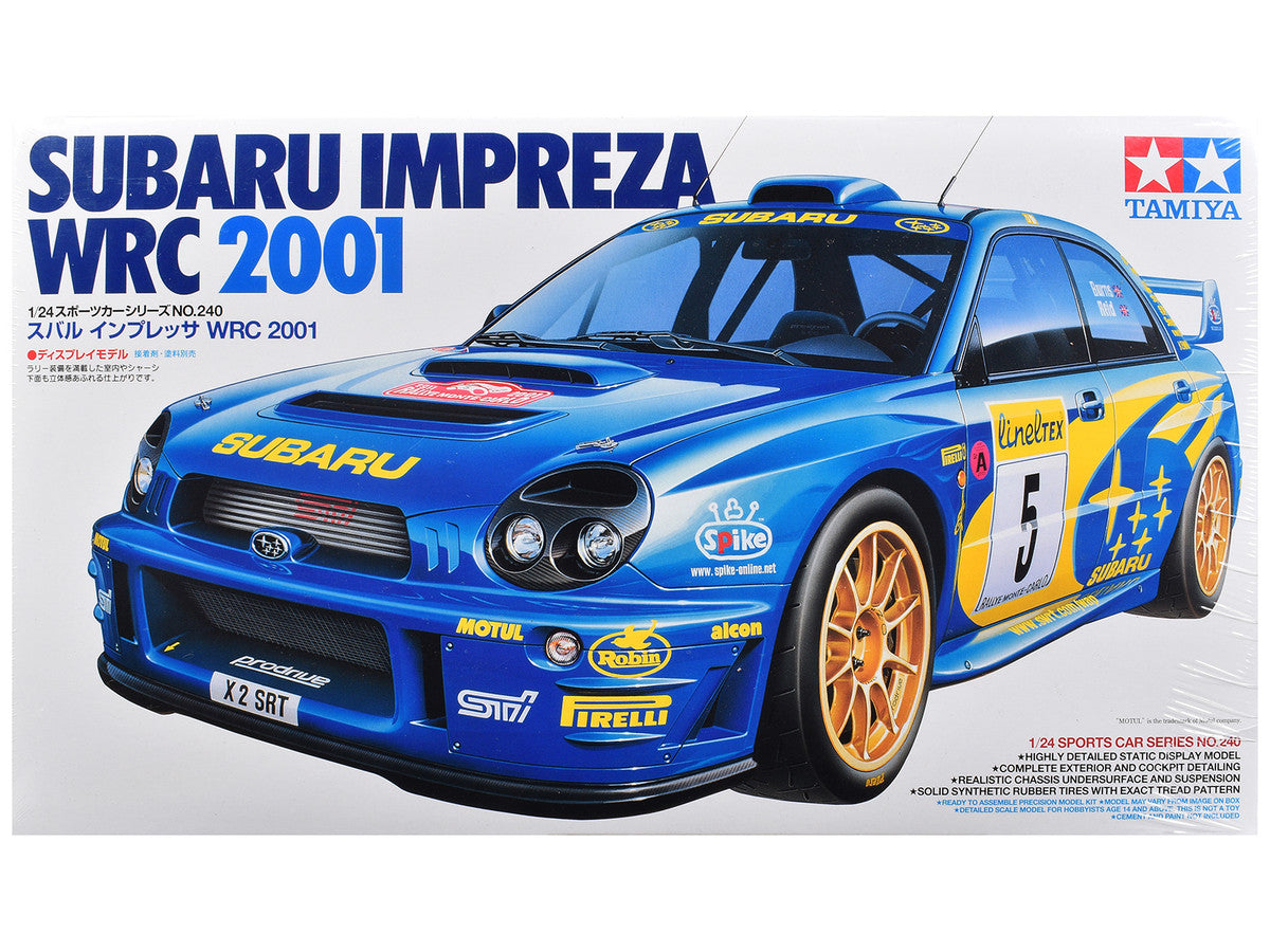 Model Kit Subaru Impreza "WRC" (2001) 1/24 Scale Model by Tamiya-0