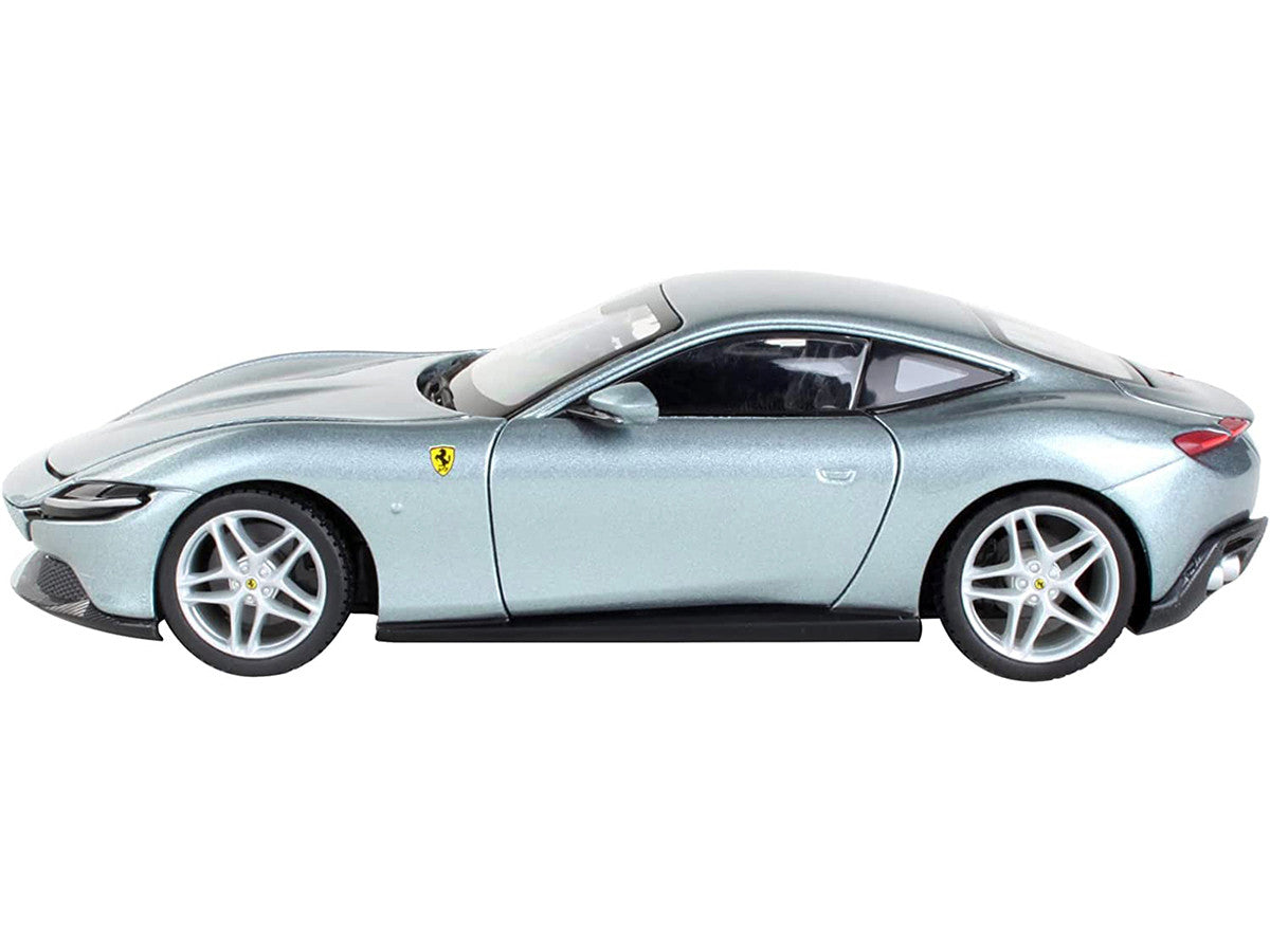 Ferrari Roma Gray Metallic "Race + Play" Series 1/24 Diecast Model Car by Bburago-2