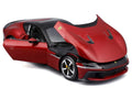 Ferrari 12Cilindri Red Metallic with Black Top "Race + Play" Series 1/24 Diecast Model Car by Bburago