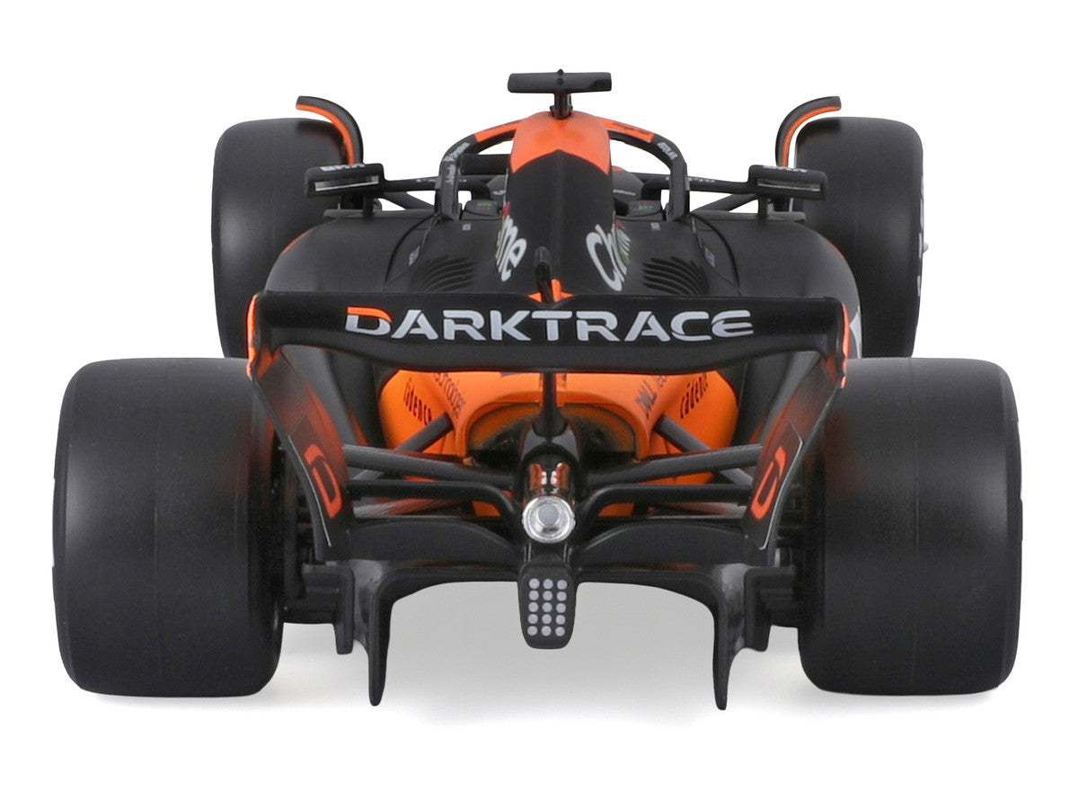 McLaren MCL38 #81 Oscar Piastri "OKX" Formula One F1 "Miami GP" (2024) with Display Case 1/24 Diecast Model Car by Bburago-3