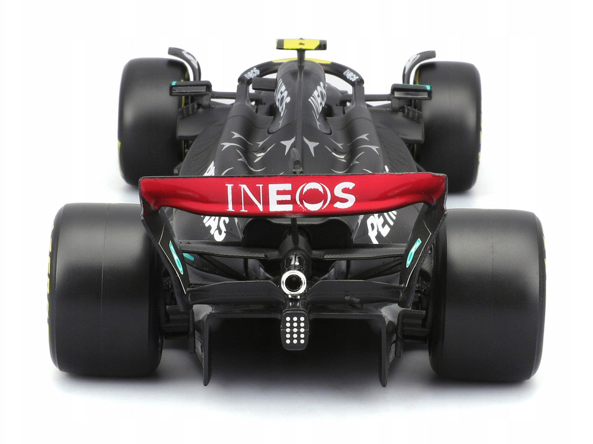 Mercedes-AMG F1 W14 E Performance #44 Lewis Hamilton "Petronas" Formula One F1 "World Championship" (2023) with Driver Figure "Race" Series 1/24 Diecast Model Car by Bburago