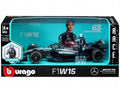 Mercedes-AMG F1 W15 E Performance #63 George Russell "Petronas" Formula One F1 Championship World Championship (2024) with Driver Figure 1/24 Diecast Model Car by Bburago-0