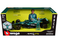Aston Martin AMR25 #14 Fernando Alonso "Aramco" Formula One F1 "World Championship" (2025) with Driver Figure 1/24 Diecast Model Car by Bburago-0