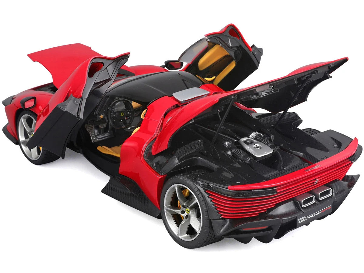 Ferrari Daytona SP3 Red with Black Top "Signature Series" 1/18 Diecast Model