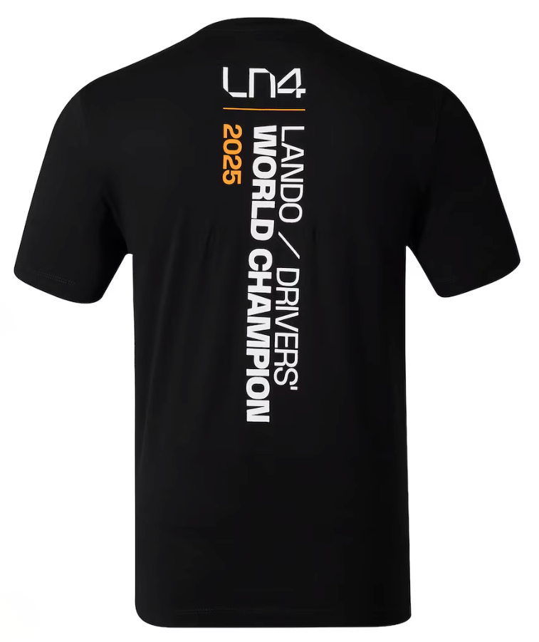 2025 McLaren F1 Mens Lando Norris Champion T-Shirt