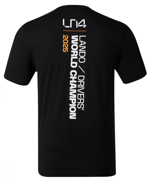 2025 McLaren F1 Mens Lando Norris Champion T-Shirt