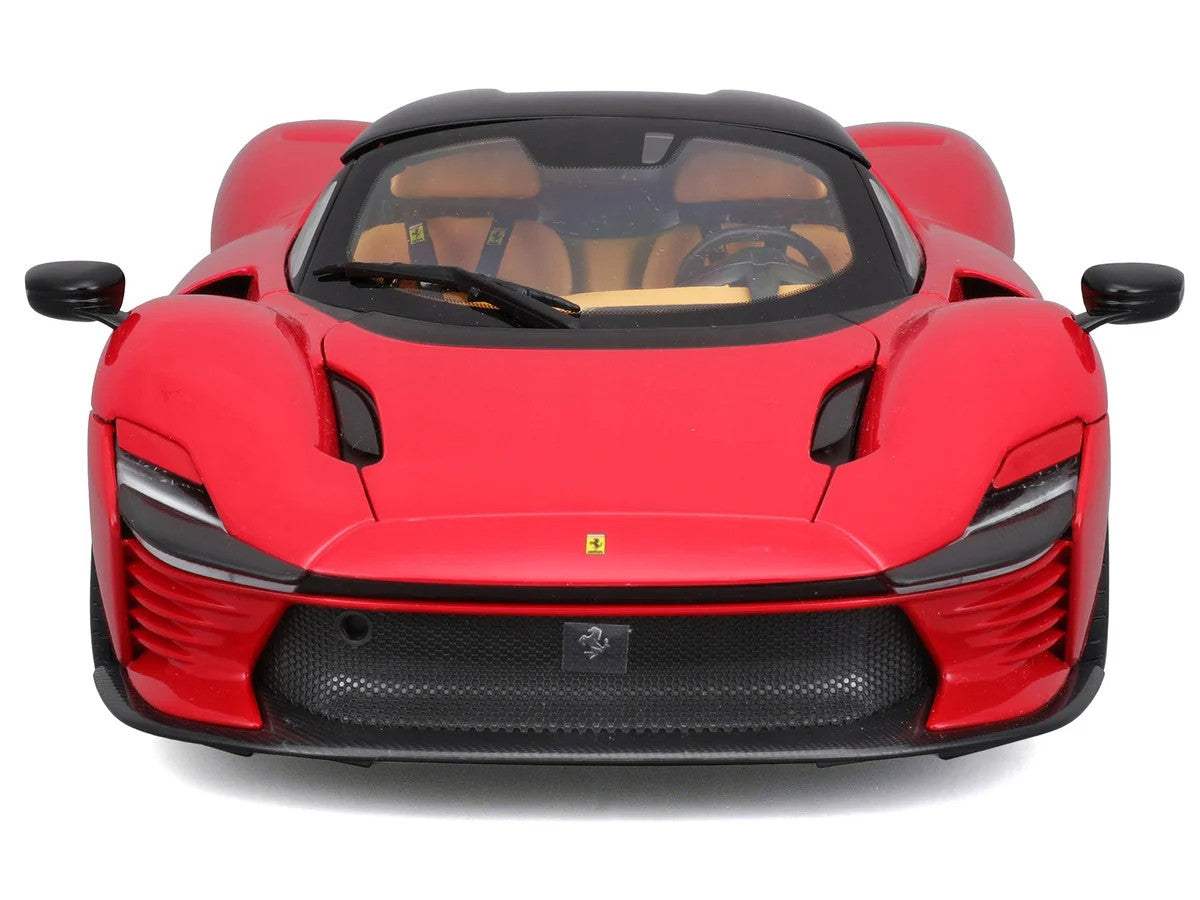 Ferrari Daytona SP3 Red with Black Top "Signature Series" 1/18 Diecast Model