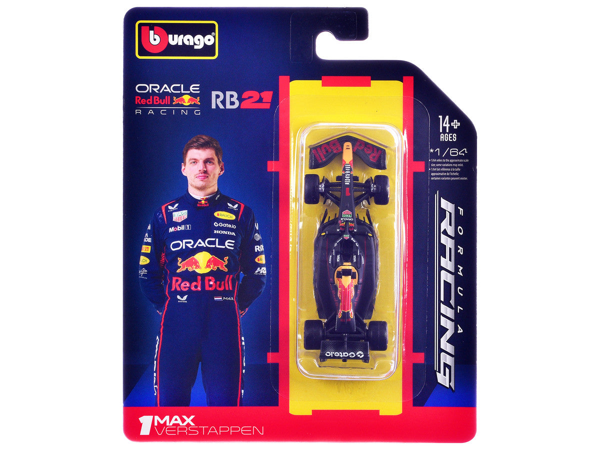 Red Bull Racing RB21 #1 Max Verstappen Formula One F1 World Championship (2025) "Formula Racing" Series 1/64 Diecast Model Car by Bburago-1