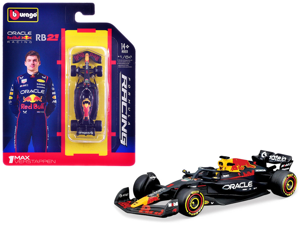 Red Bull Racing RB21 #1 Max Verstappen Formula One F1 World Championship (2025) "Formula Racing" Series 1/64 Diecast Model Car by Bburago-2