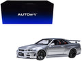 Nissan Nismo R34 GT-R Z-TUNE RHD (Right Hand Drive) Silver Metallic 1/18 Model Car by Autoart-0