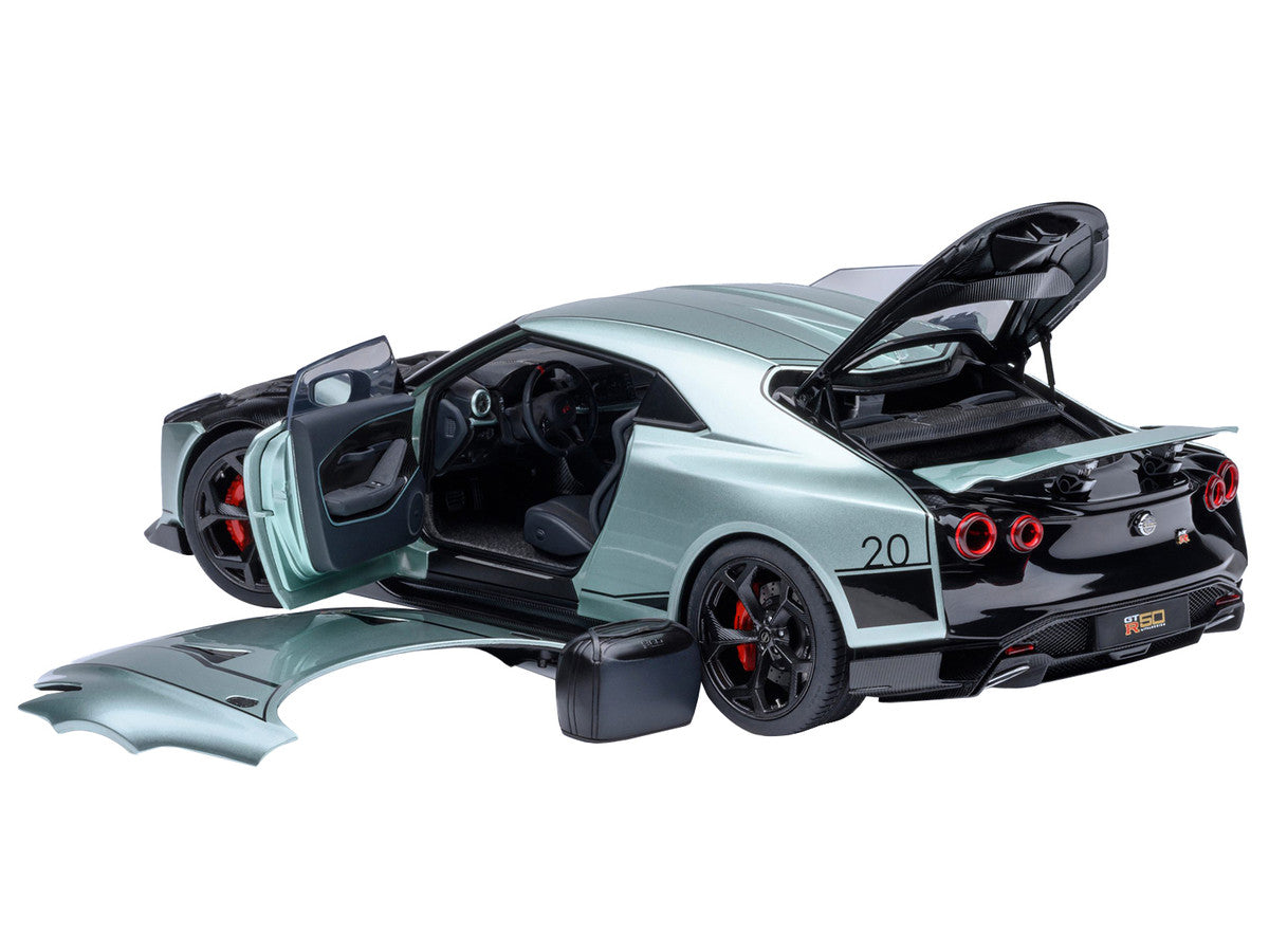 Nissan GT-R50 By ItalDesign Green Metallic and Black 1/18 Model Car by Autoart-0