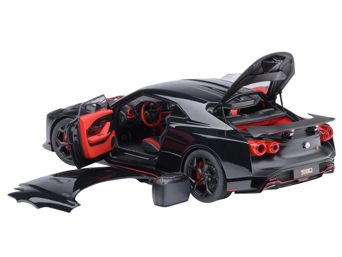 Nissan GT-R50 By ItalDesign Black and Matt Black 1/18 Model Car by Autoart-0