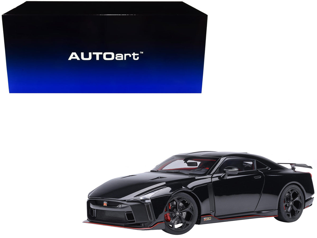 Nissan GT-R50 By ItalDesign Black and Matt Black 1/18 Model Car by Autoart-4