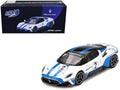 Maserati MC20 #2 White with Blue Stripes and Black Top "Maserati Performance Experience" 1/64 Diecast Model Car by BBR-0