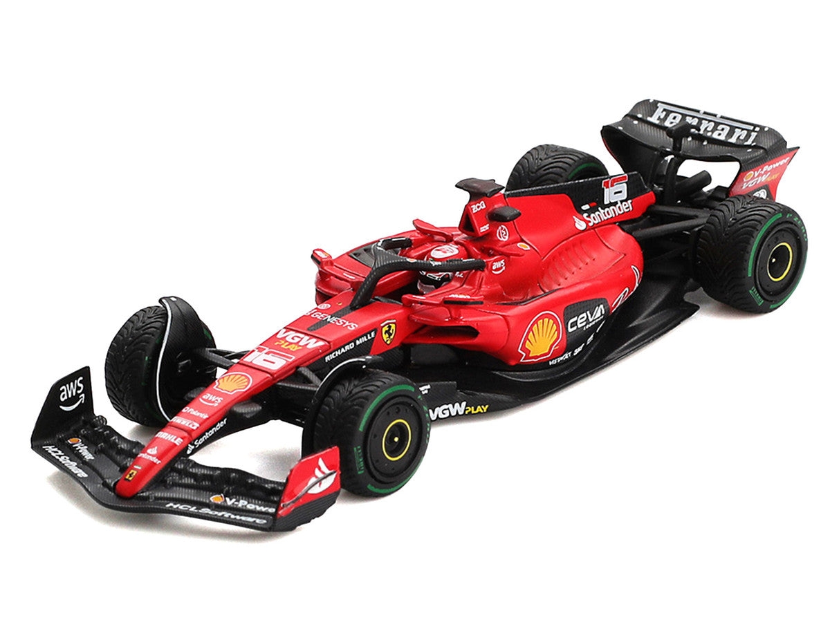 Ferrari SF-23 #16 Charles Leclerc Formula One F1 "Monaco GP" (2023) 1/64 Diecast Model Car by BBR Models-1