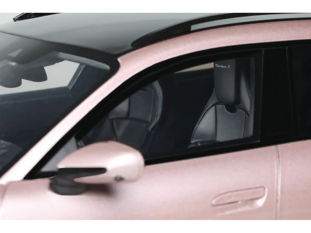 2022 Porsche Taycan Turbo S Cross Turismo Pink Metallic 1/18 Model Car by GT Spirit-2