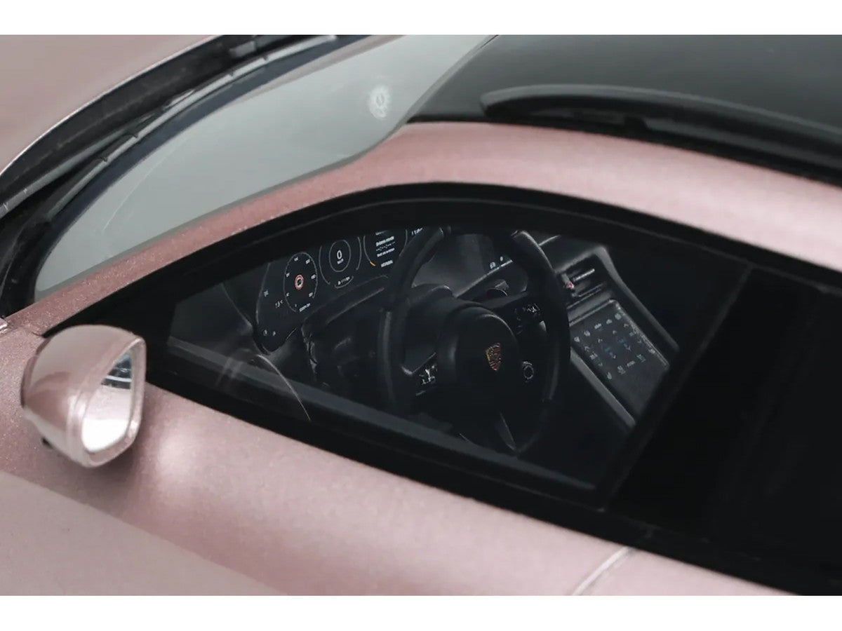 2022 Porsche Taycan Turbo S Cross Turismo Pink Metallic 1/18 Model Car by GT Spirit-3