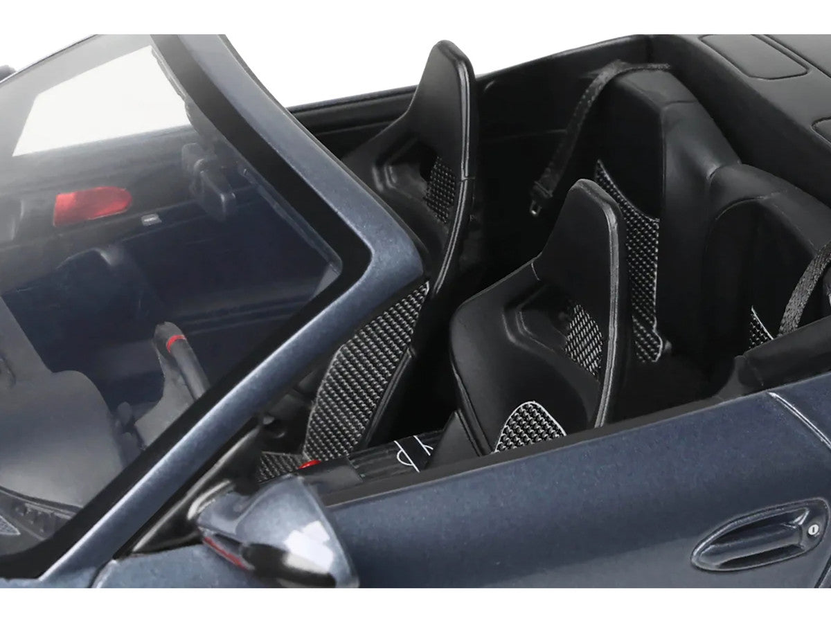 Porsche 911 LB-Works Alpha 9 Gray with Black Hood 1/18 Model Car by GT Spirit-3