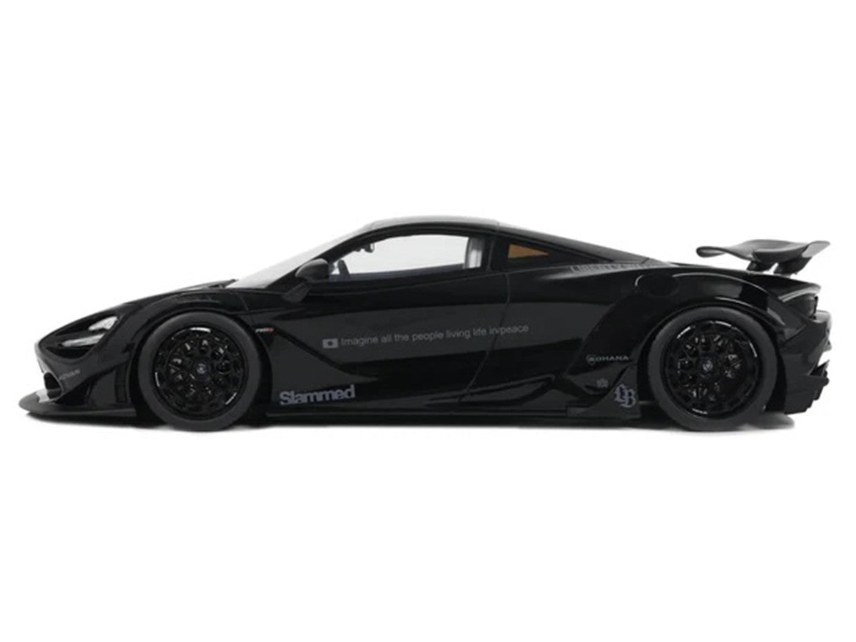 2023 McLaren 720S "LB-Works - Liberty Walk" Black 1/18 Model Car by GT Spirit-1