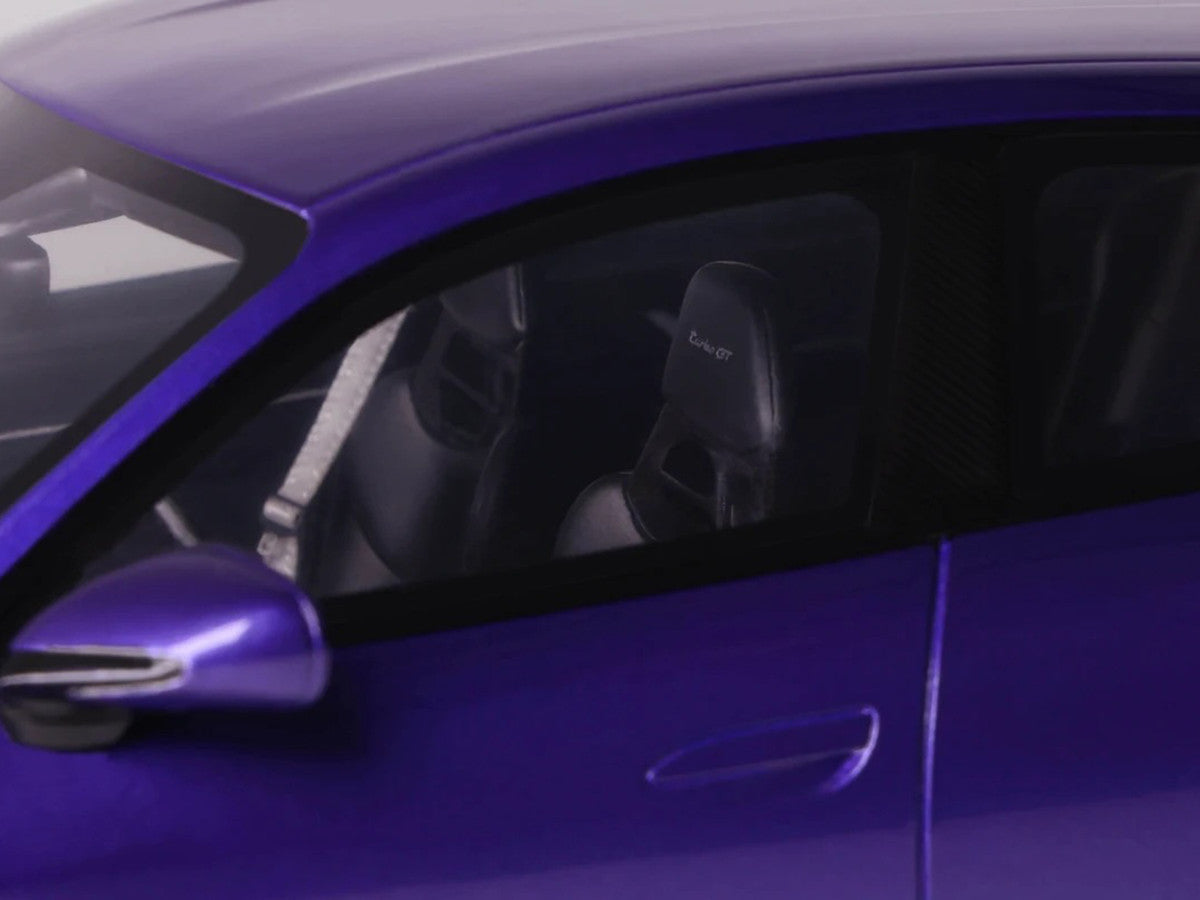 2023 Porsche Taycan Turbo GT Purple Sky Metallic 1/18 Model Car by GT Spirit-1