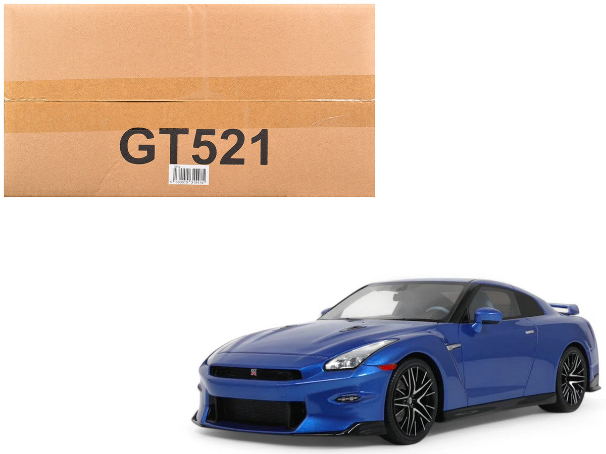 2024 Nissan GT-R Skyline Edition Bayside Blue Metallic 1/18 Model Car by GT Spirit-4