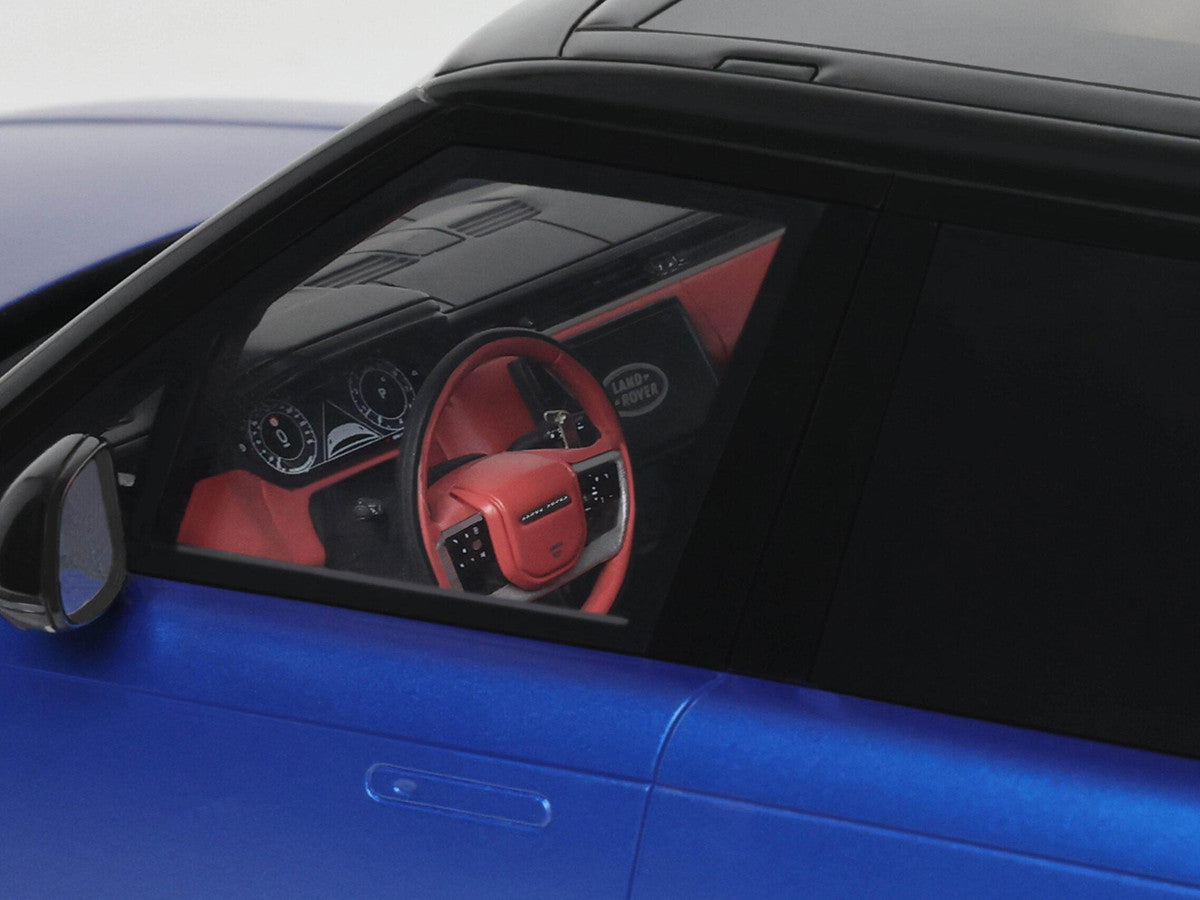 2024 Range Rover P615 SV Blue Metallic with Black Top 1/18 Model Car by GT Spirit-2