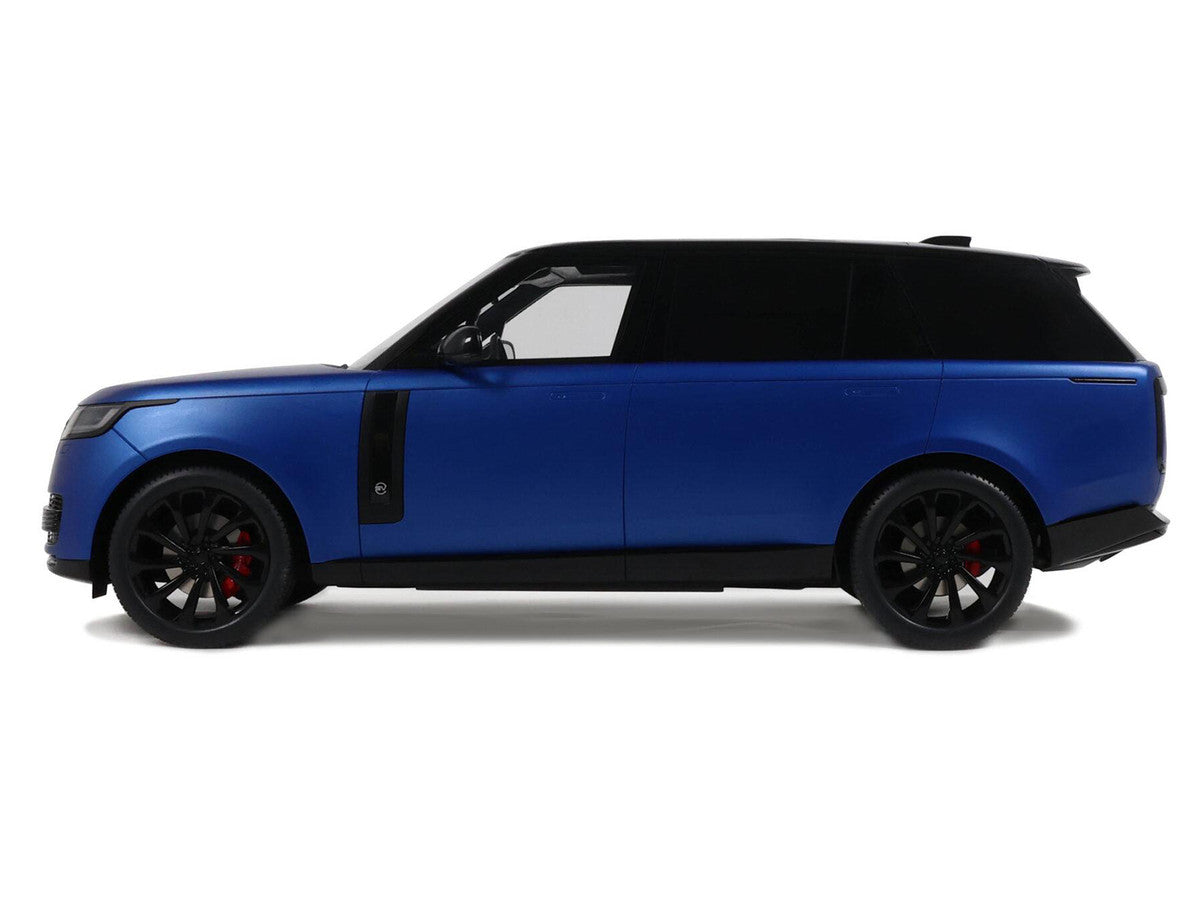 2024 Range Rover P615 SV Blue Metallic with Black Top 1/18 Model Car by GT Spirit-0