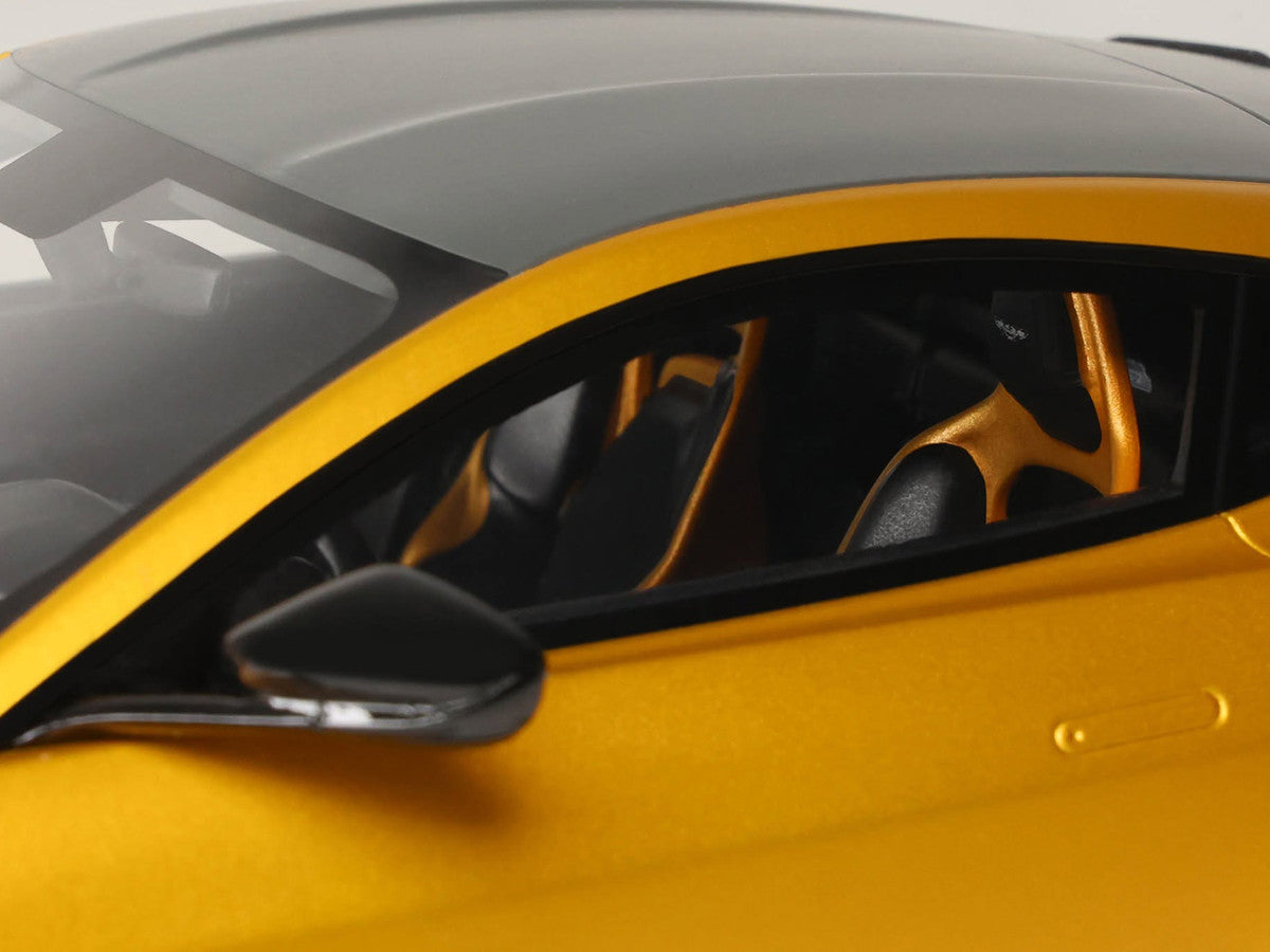 2024 Aston Martin Valiant Auric Gold Metallic with Black Top 1/18 Model Car by GT Spirit-1