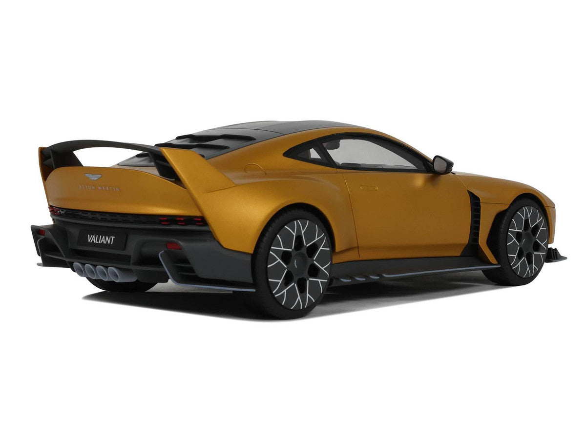 2024 Aston Martin Valiant Auric Gold Metallic with Black Top 1/18 Model Car by GT Spirit-0