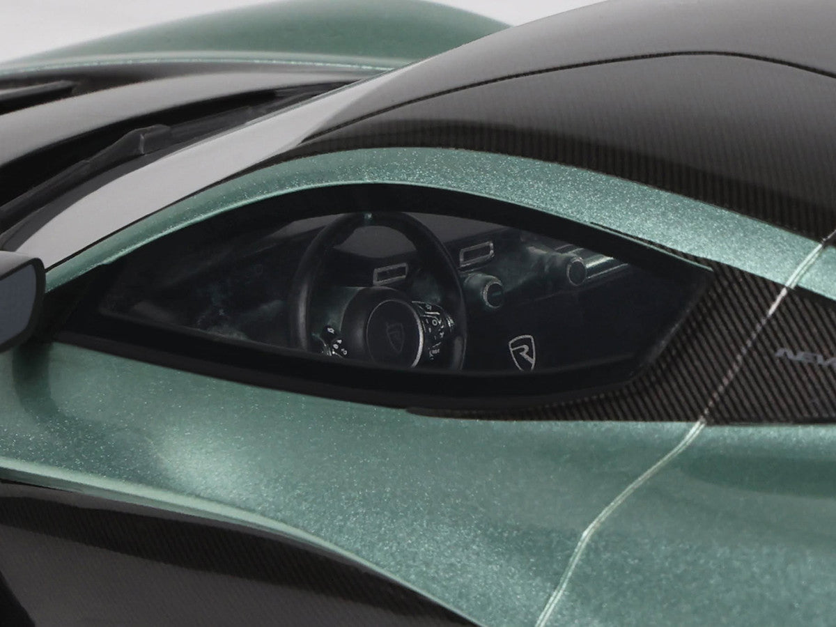 2024 Rimac Nevera R Green Metallic with Black Top 1/18 Model Car by GT Spirit-3