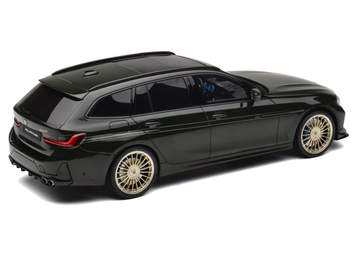 2025 BMW Alpina B3 GT Touring Green Metallic 1/18 Model Car by GT Spirit-3