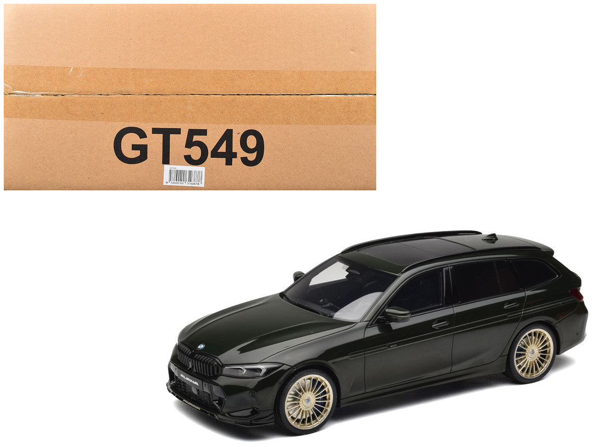 2025 BMW Alpina B3 GT Touring Green Metallic 1/18 Model Car by GT Spirit-0
