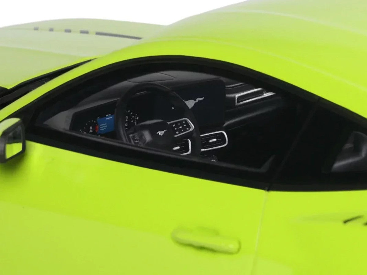 2025 Ford Mustang RTR Spec-3 Lime Green 1/18 Model Car by GT Spirit-1