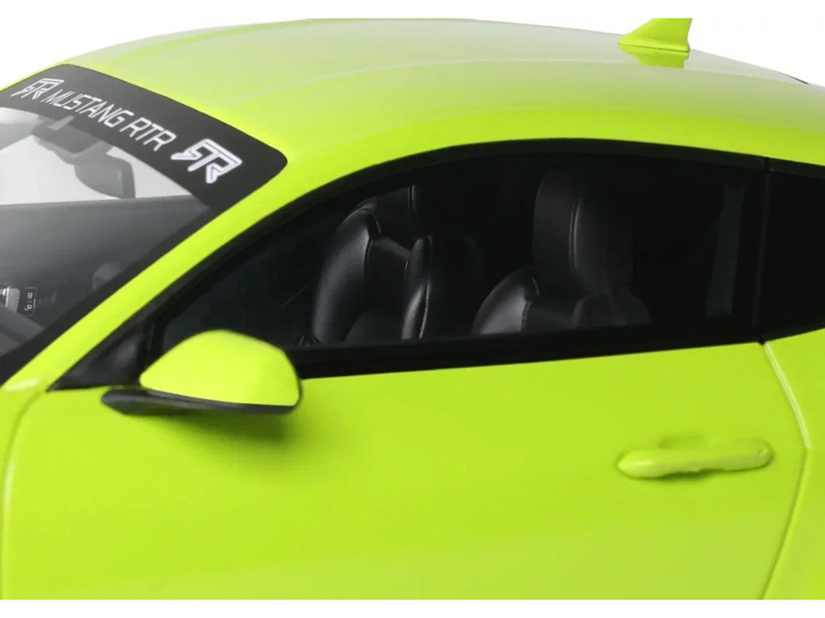 2025 Ford Mustang RTR Spec-3 Lime Green 1/18 Model Car by GT Spirit-2