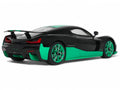 2023 Rimac Nevera Black with Green Stripes 1/18 Model Car by GT Spirit-1