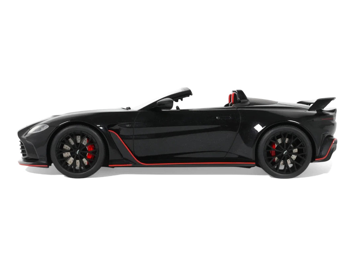 2023 Aston Martin V12 Vantage Roadster Onyx Black 1/18 Model Car by GT Spirit-1