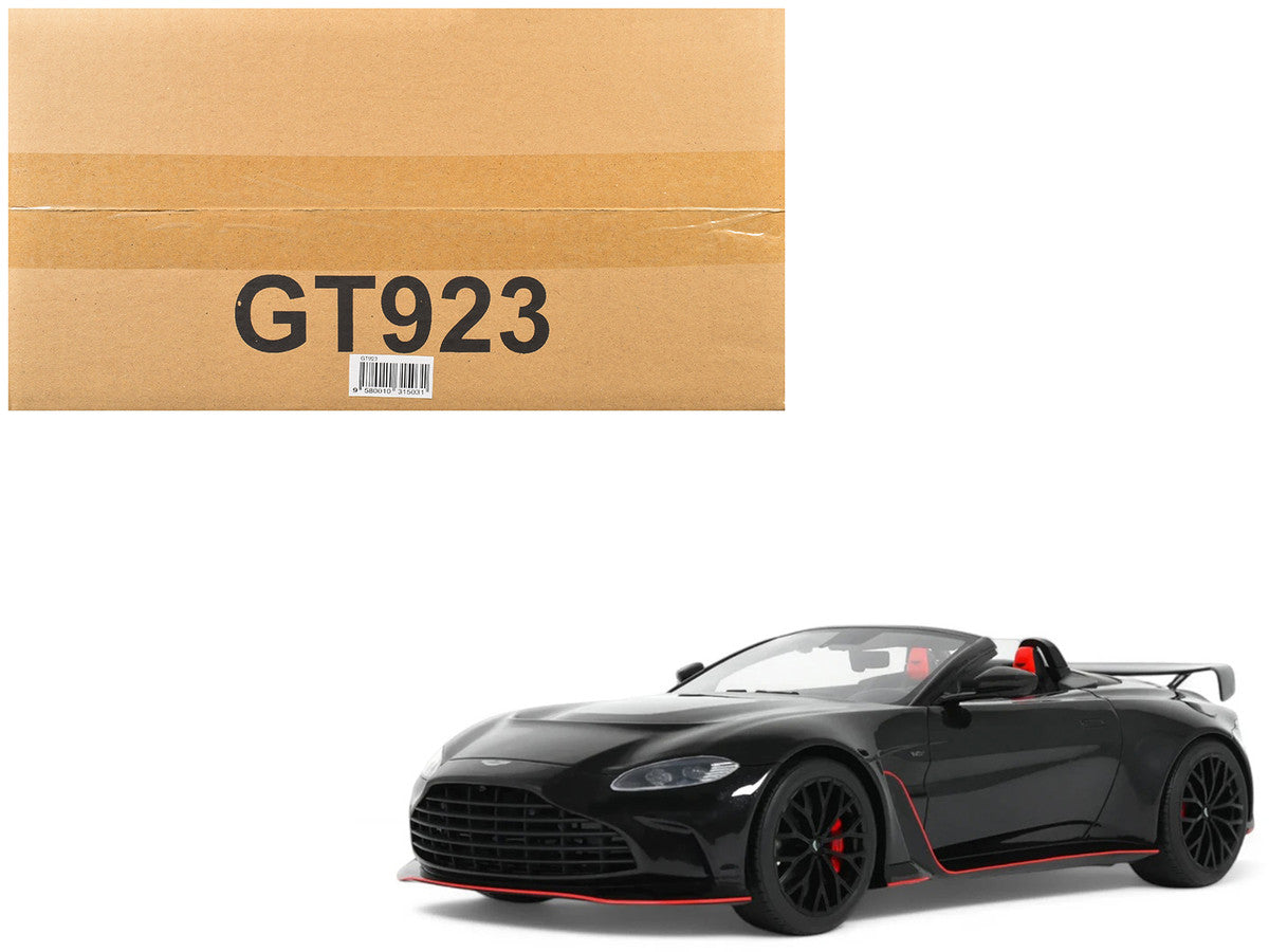 2023 Aston Martin V12 Vantage Roadster Onyx Black 1/18 Model Car by GT Spirit-4