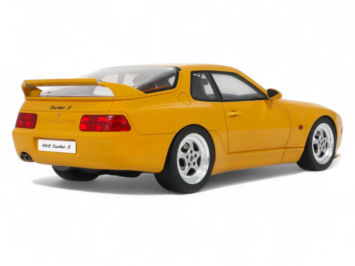 1993 Porsche 968 Turbo S Yellow 1/18 Model Car by GT Spirit-4