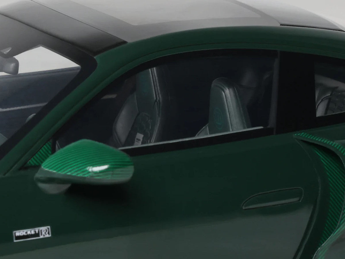 2024 Brabus 900 Rocket-R Green Metallic with Green Carbon Hood 1/18 Model Car by GT Spirit-2