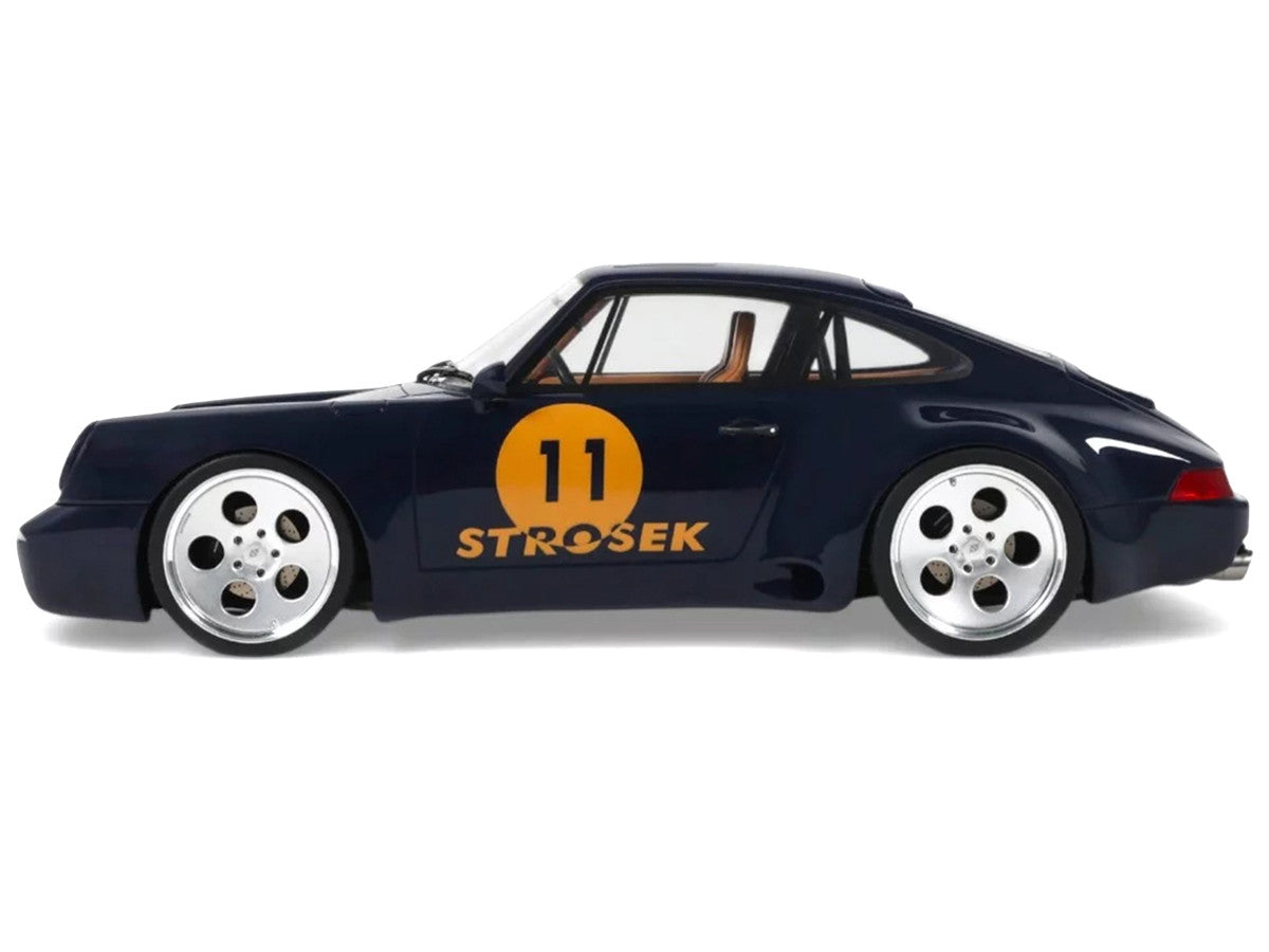 2024 Porsche 911 Strosek Mega 30 #11 Blue 1/18 Model Car by GT Spirit-0
