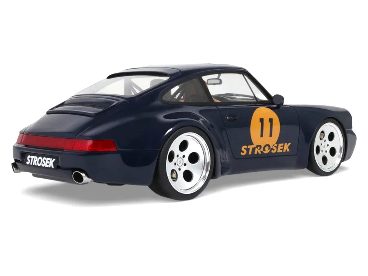2024 Porsche 911 Strosek Mega 30 #11 Blue 1/18 Model Car by GT Spirit-2