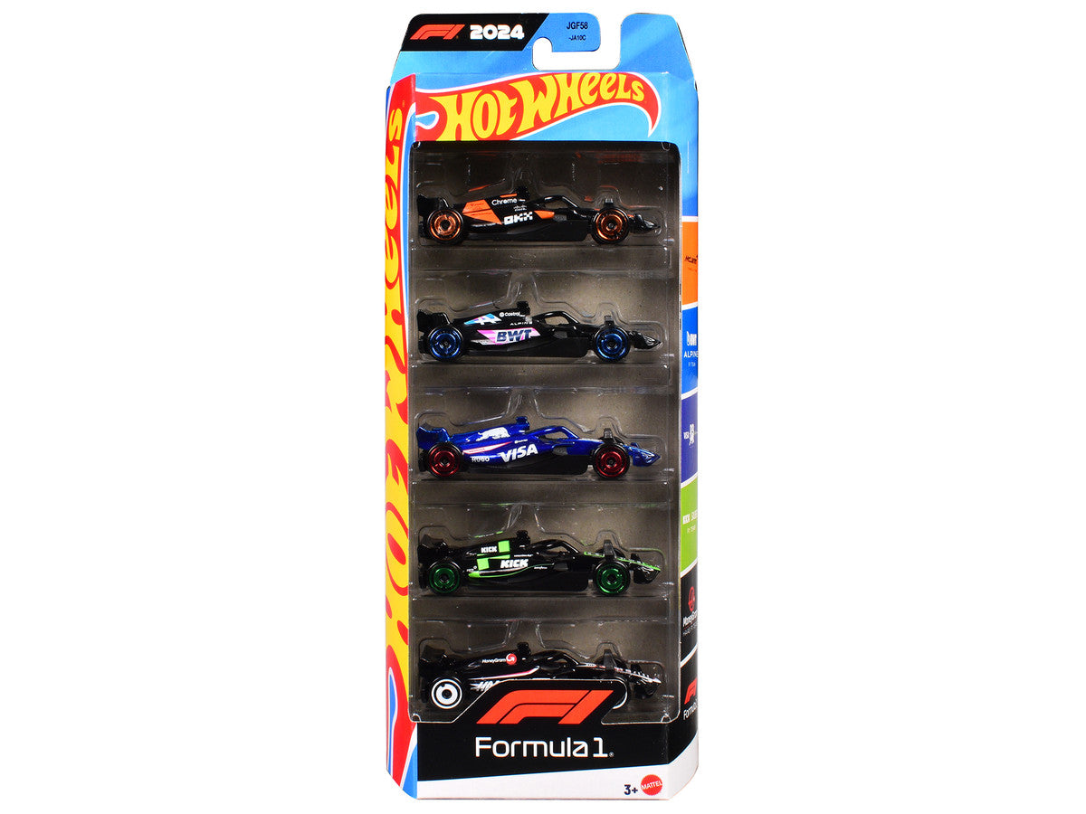 2024 F1 Diecast Model Cars 5pc Set by Hot Wheels Officially