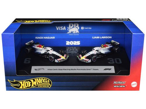 "Visa Cash App Racing Bulls Formula One Team" Formula One F1 World Championship (2025) 2 Piece Set Diecast Model Cars by Hot Wheels-2