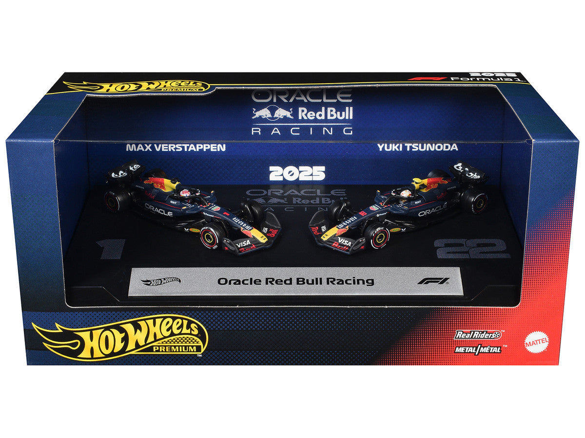 "Oracle Red Bull Racing" Formula One F1 World Championship (2025) 2 Piece Set Diecast Model Cars by Hot Wheels-2